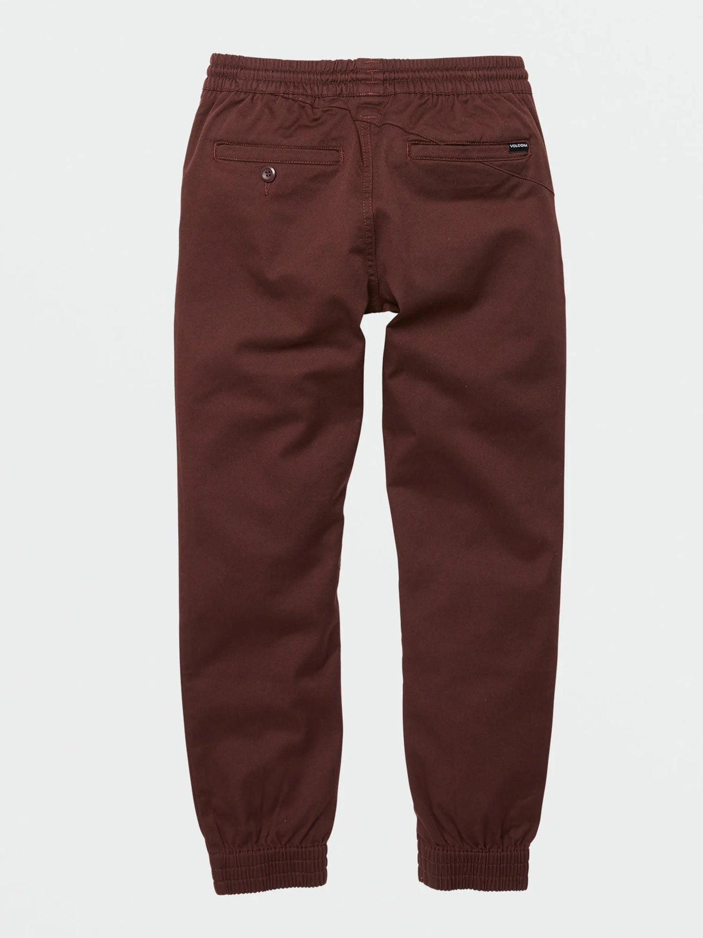 Boys Volcom Frickin Slim Joggers Plum Small